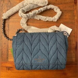 NWT Kate Spade denim crossbody/evening bag
